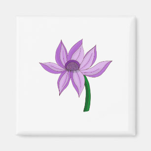 En delikat blomma magnet