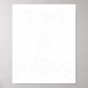 En depressionsångest Stressar Poster