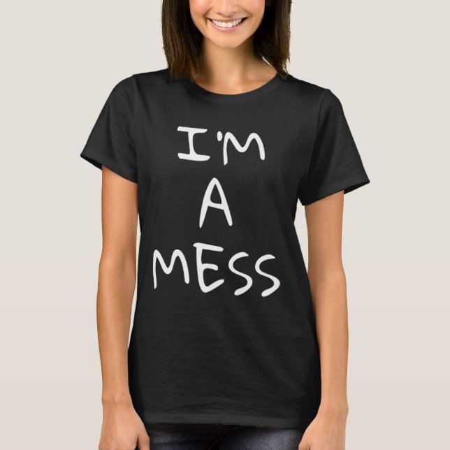 En  depressionsångest Stressar T Shirt (Framsida)
