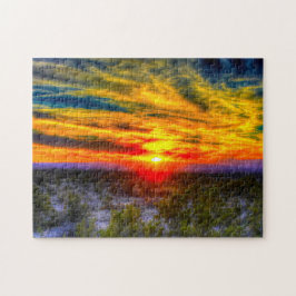 En Desert Sunset Texas. Pussel