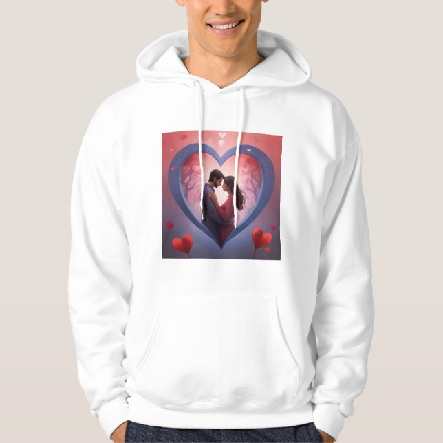 En design för en andlig Alla hjärtans dag som... Hoodie (Framsida)