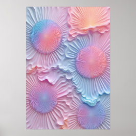 En design med en triadikblandning av dolly färg poster