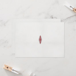 en design med ett rött och vitt mönster inbjudningar