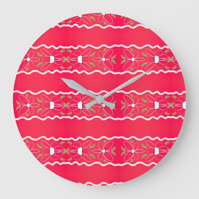 En Designad lås för Bright-Blommigt Stor Klocka (Framsida)