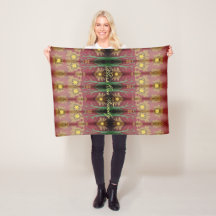 En Designer Färgad Fleece Blanket