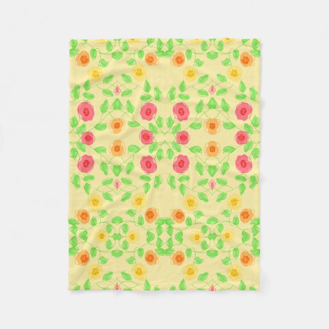 En designerblanksteg in med  smör fleecefilt (Framsidan)