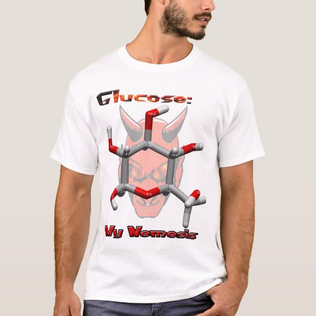 En diabetiker värst fiende t shirt (Framsida)
