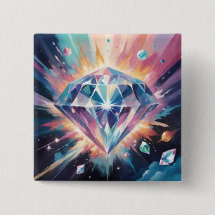 En diamant i rymden knapp