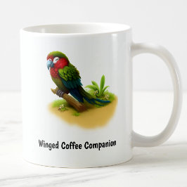 En digital målning av en söt militärara kaffemugg