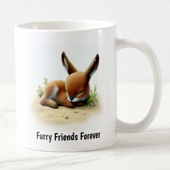 En digital målning av ett Cute Antelope Kaffemugg (Skapare uppladdad)