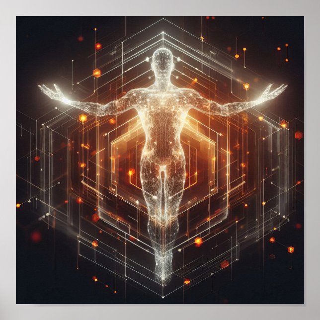 En digital omvandling av livsformen i virtuellt ut poster (Framsidan)