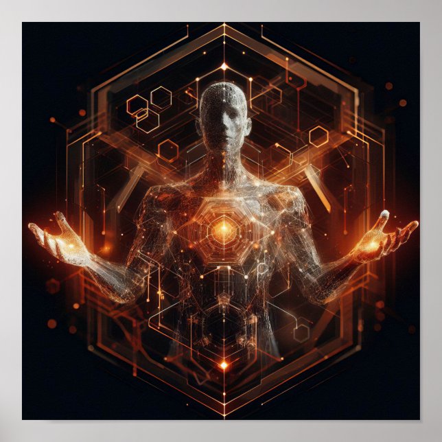 En digital omvandling av livsformen i virtuellt ut poster (Framsidan)