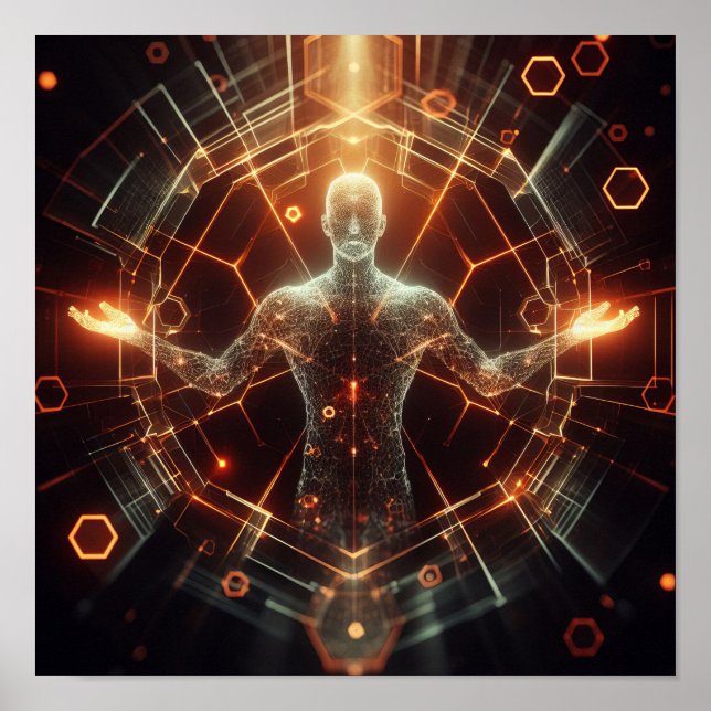 En digital omvandling av livsformen i virtuellt ut poster (Framsidan)