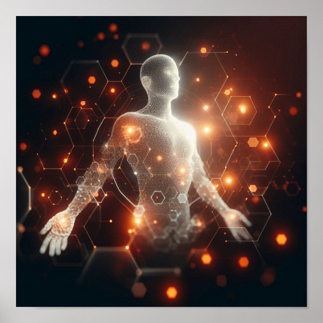 En digital omvandling av livsformen i virtuellt ut poster (Framsidan)