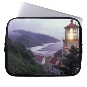 En dimmig dag på Oregon-kusten vid Heceta Laptop Fodral