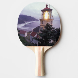 En dimmig dag på Oregon-kusten vid Heceta Pingisracket