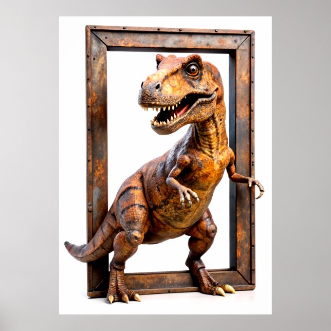 En dinasour i Ram Poster (Framsidan)