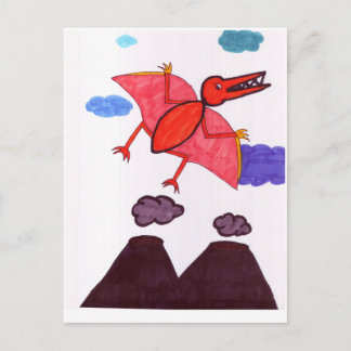 En dinosaur vykort