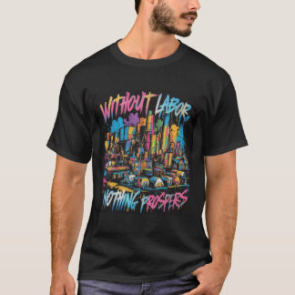 En djärv och livfull amerikansk LOBOR DAGS-Tshirt T Shirt