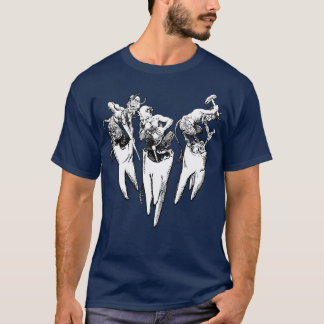 En djävulsk tandvärk klassisk illustration t shirt