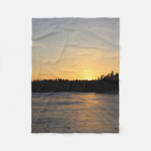 En djupfryst solnedgång