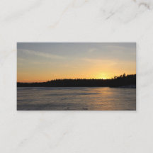 En djupfryst solnedgång