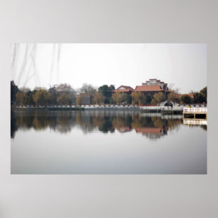 En djurpark i Wuhan, China Poster