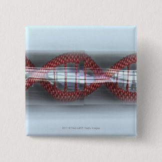 En DNA strandar i en kapsel Knapp