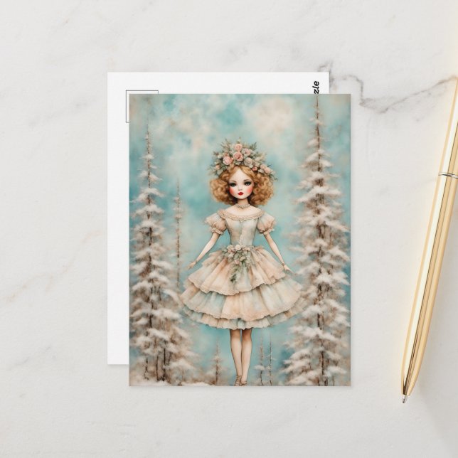 En docka i skogen vykort (Fram/Back In Situ)