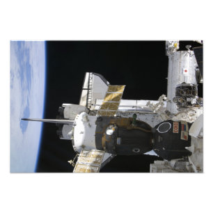En dockad Soyuz rymdfarkost Fototryck