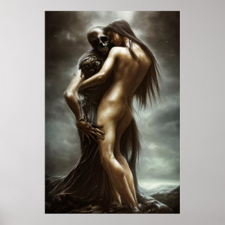 En död dans - Surreal Mörk Fantasy Poster
