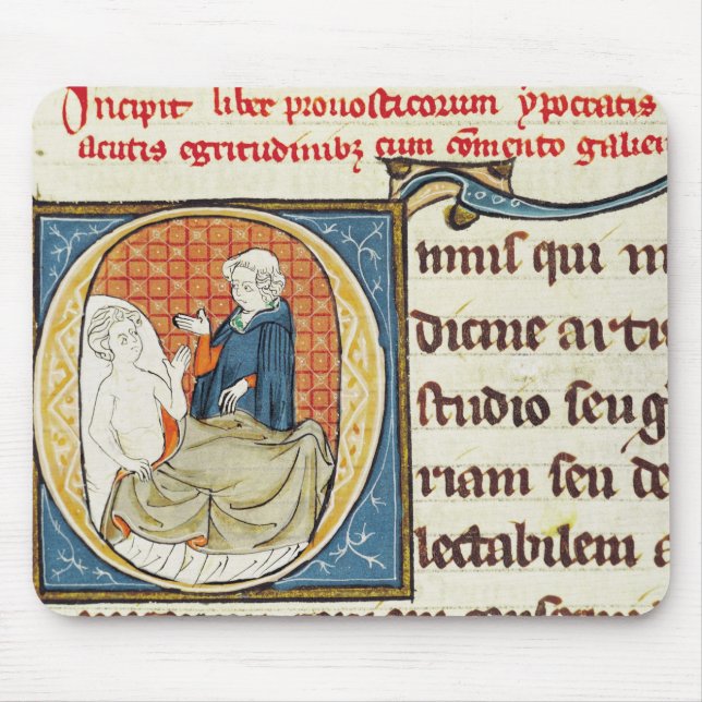 En doktor som diagnostiserar en tålmodig musmatta (Framsidan)