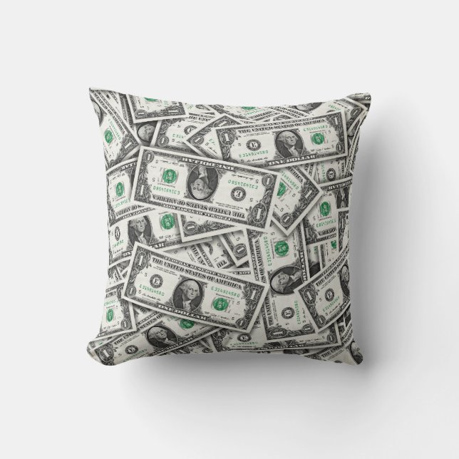 En-dollarsedelmönster Kudde (Framsida)