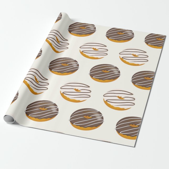 En Donut-seriedesign 5 Presentpapper (Utrullad)