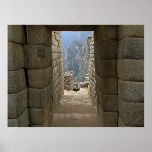 En dörr från Machu Picchu Poster (Framsidan)