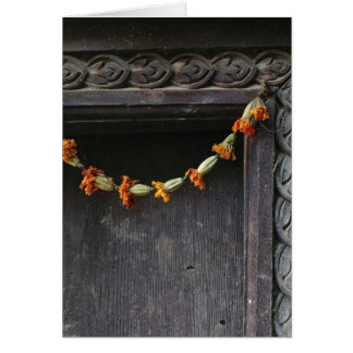 En dörröppning i Kathmandu Hälsningskort