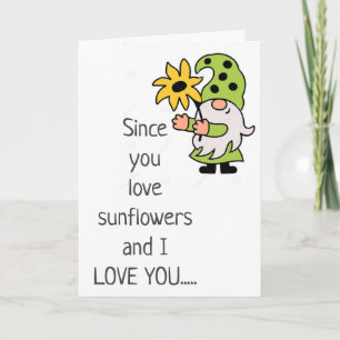 EN DOSERAD SUNFLOWARE PÅ **VÅRT ÅRSSEL** KORT
