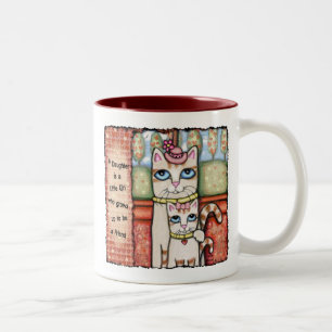 En dotter är, den kaffe-/Teamuggen Två-Tonad Mugg