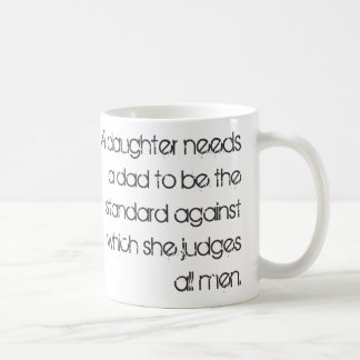 En dotter behöver en Pappa... citat Kaffemugg