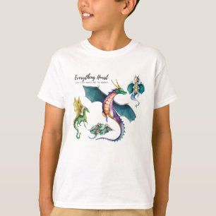 En drake är en reptilliknande legendarisk t shirt