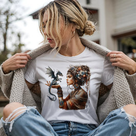 En drake i handen t shirt