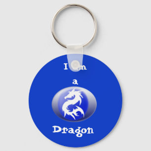 En drake keychain nyckelring