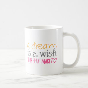 En dröm är en Wish som din hjärta gör Kaffemugg