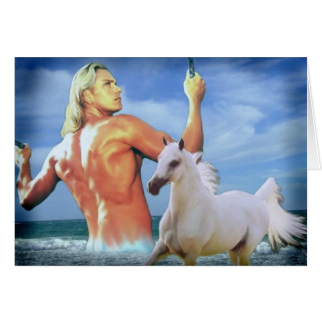 En dröm av Poseidon Hälsningskort (Framsidan Horizontal)