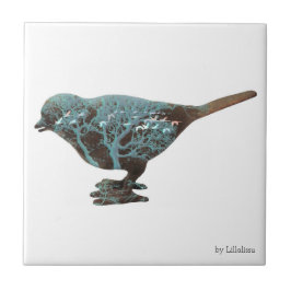 En drömbild av en gnista i blå nyans kakelplatta