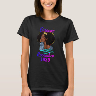 En drottning är född i november 1939 Lycklig 83:e T Shirt