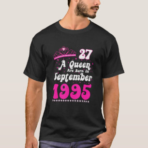 En drottning är född i september 1995 i Grattis på T Shirt