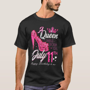 En drottning föddes den 11 juli Högklackar den 11 T Shirt