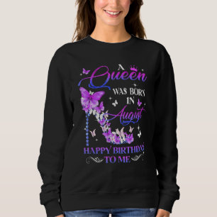 En drottning föddes i augusti Grattis på födelseda T Shirt