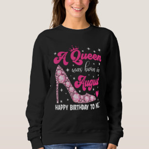 En drottning föddes i augusti Grattis på födelseda T Shirt